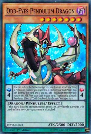 Odd-Eyes Pendulum Dragon PEVO-EN023 card from Pendulum Evolution