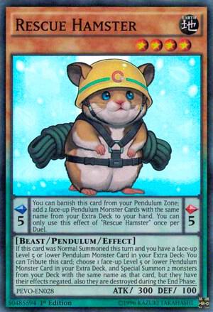 Rescue Hamster PEVO-EN028 card from Pendulum Evolution
