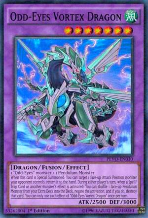 Odd-Eyes Vortex Dragon PEVO-EN030 card from Pendulum Evolution