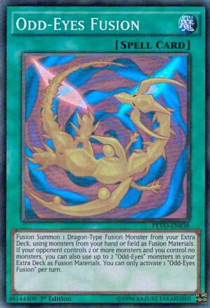 Odd-Eyes Fusion PEVO-EN038 card from Pendulum Evolution