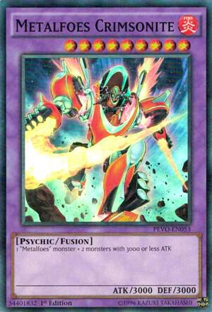 Metalfoes Crimsonite PEVO-EN053 card from Pendulum Evolution