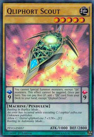 Qliphort Scout PEVO-EN057 card from Pendulum Evolution