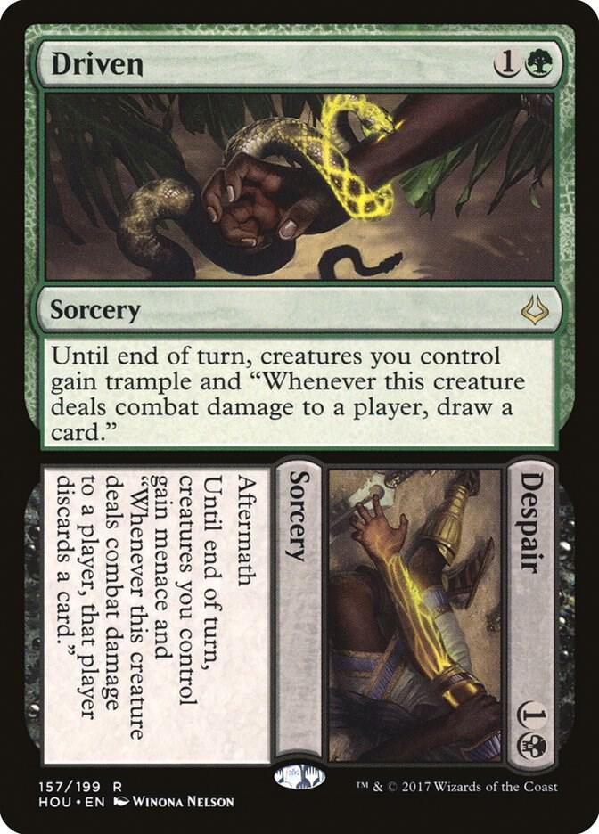 Driven // Despair 157 card from Hour of Devastation