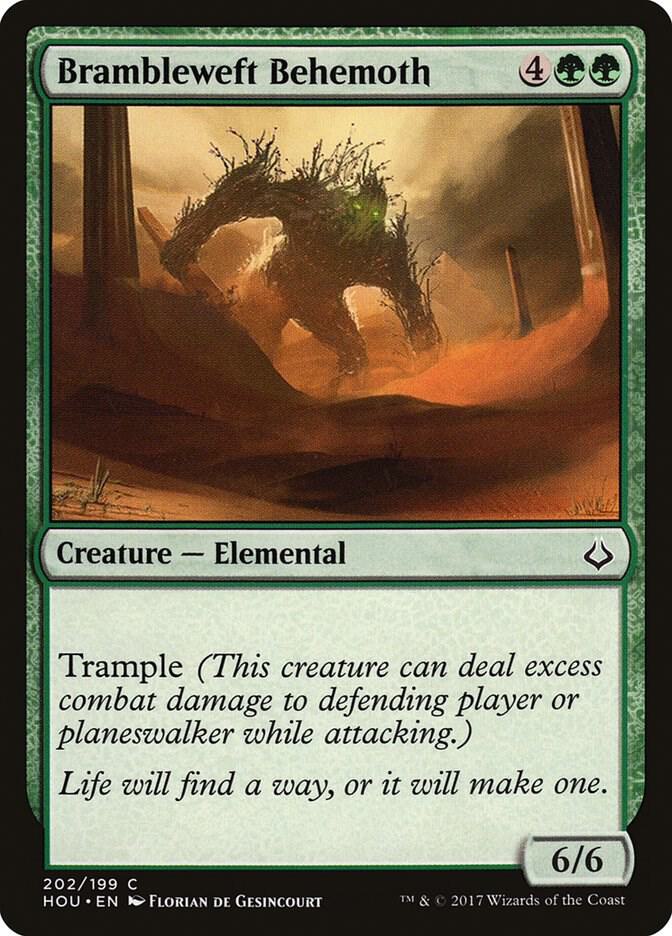 Brambleweft Behemoth 202 card from Hour of Devastation