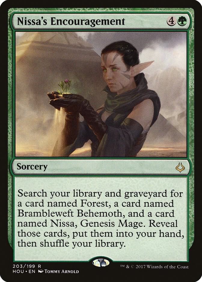 Nissa's Encouragement 203 card from Hour of Devastation