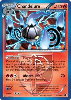 Chandelure - 16/116 (BW Plasma Freeze) 016/116 card from Deck Exclusives