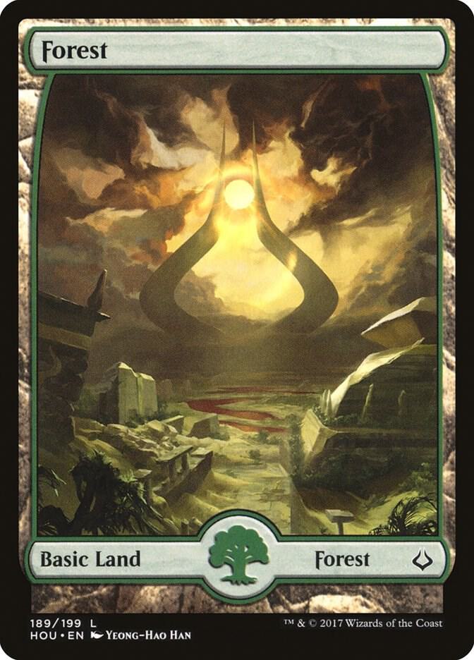 Forest - Full Art 189 card from Hour of Devastation