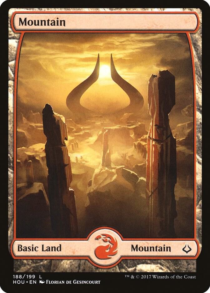 Mountain - Full Art 188 card from Hour of Devastation