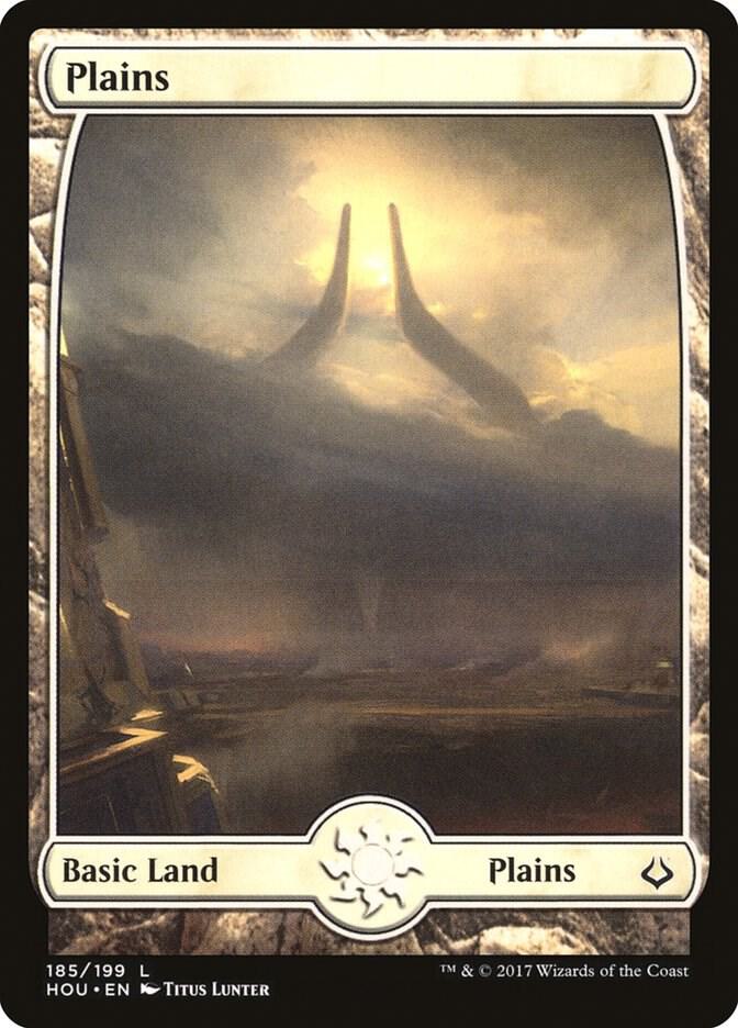 Plains - Full Art 185 card from Hour of Devastation