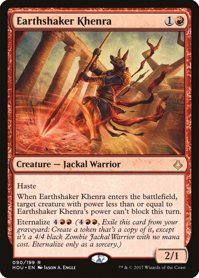 Earthshaker Khenra 90 card from Hour of Devastation