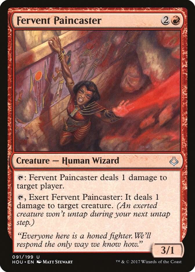 Fervent Paincaster 91 card from Hour of Devastation