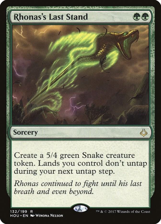 Rhonas's Last Stand 132 card from Hour of Devastation