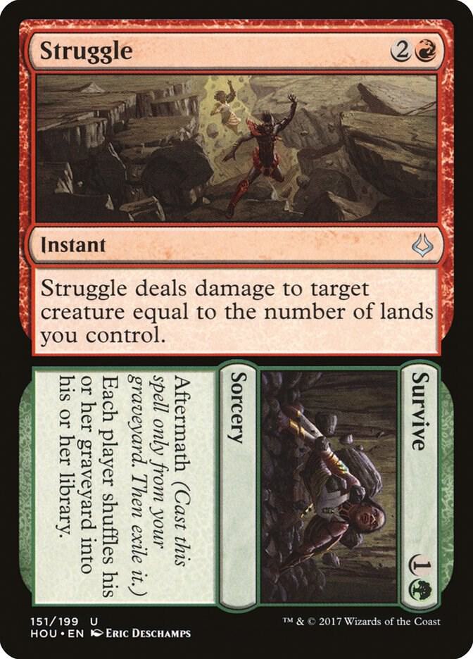 Struggle // Survive 151 card from Hour of Devastation