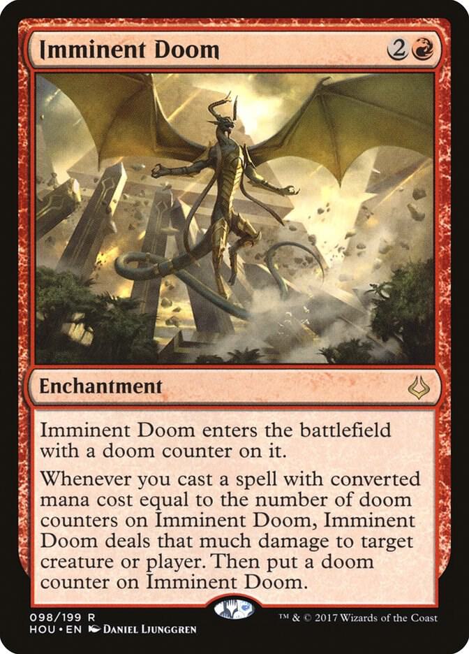 Imminent Doom 98 card from Hour of Devastation