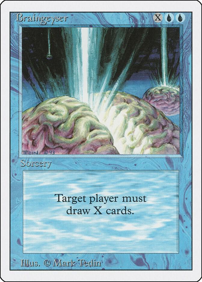 Braingeyser card from Revised Edition