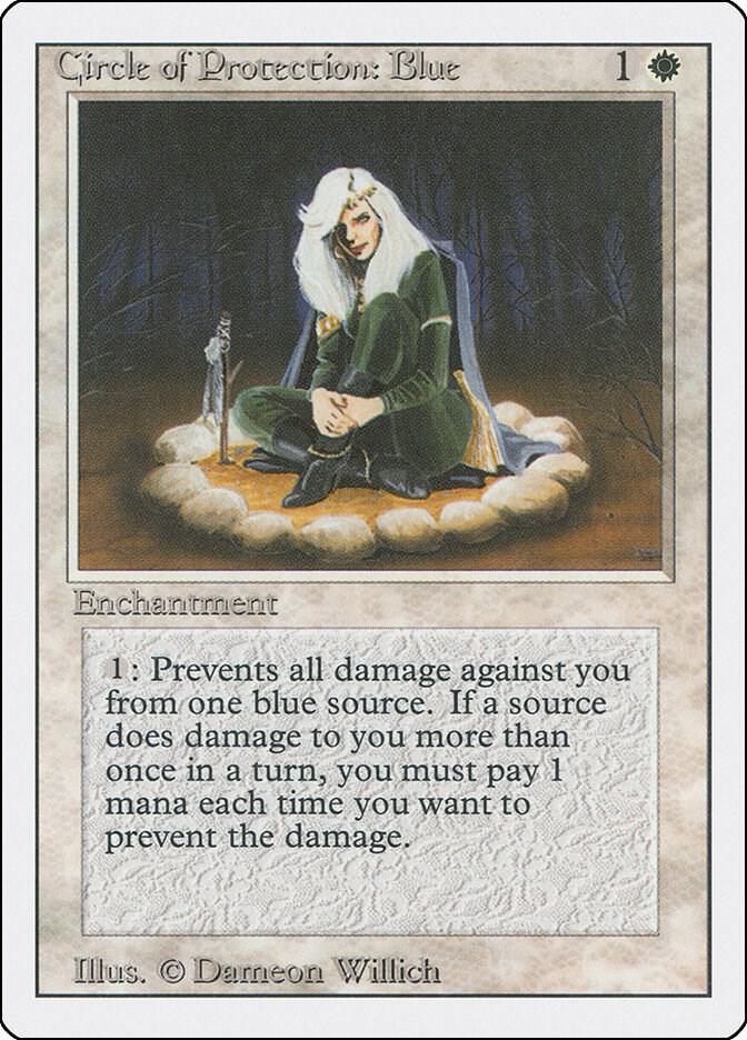 Circle of Protection: Blue card from Revised Edition