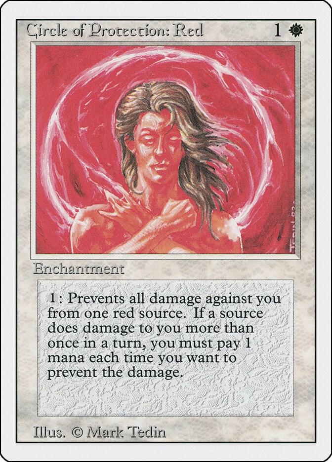 Circle of Protection: Red card from Revised Edition