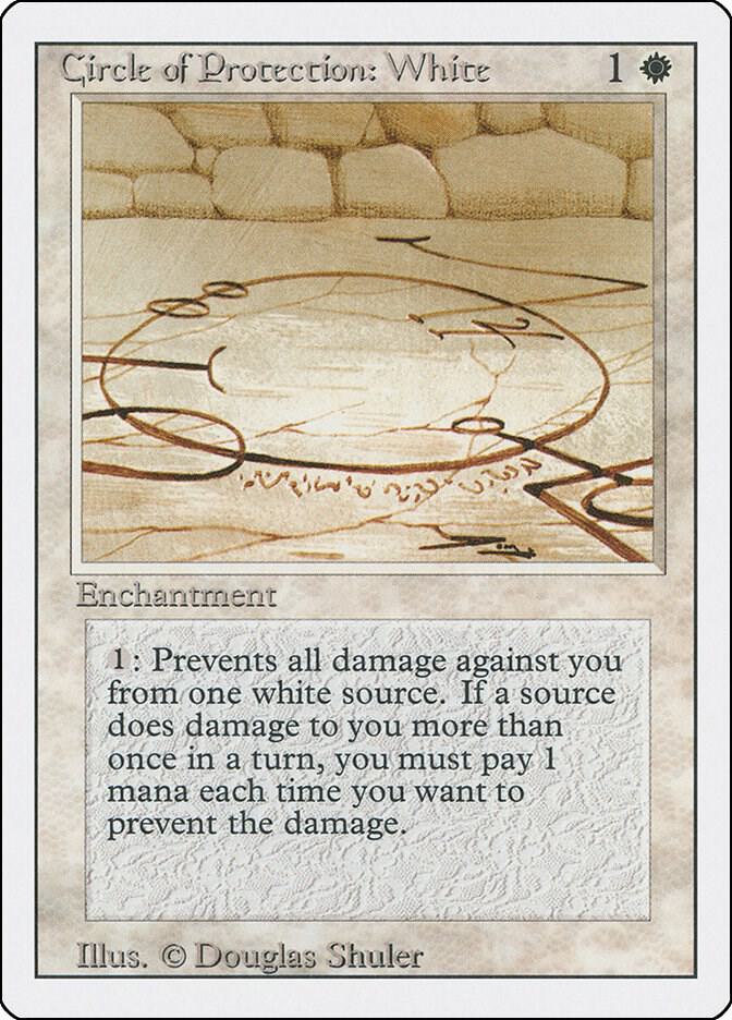 Circle of Protection: White card from Revised Edition