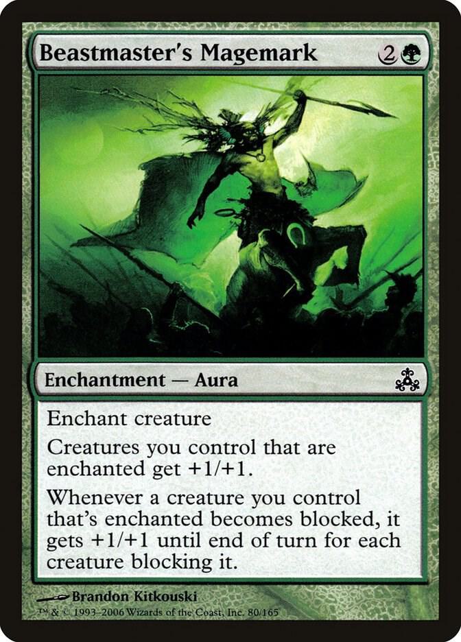 Beastmaster's Magemark 80 card from Guildpact