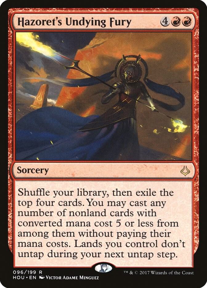 Hazoret's Undying Fury 96 card from Hour of Devastation