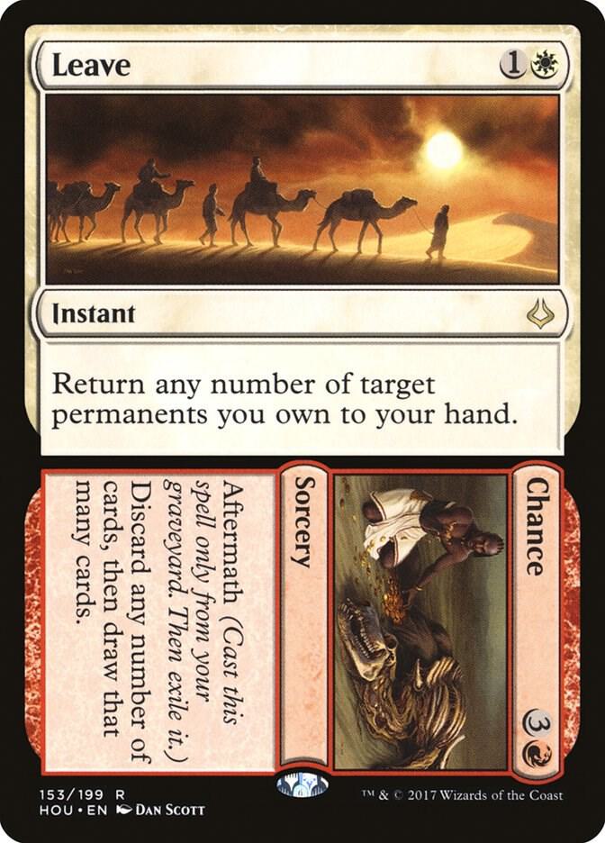 Leave // Chance 153 card from Hour of Devastation