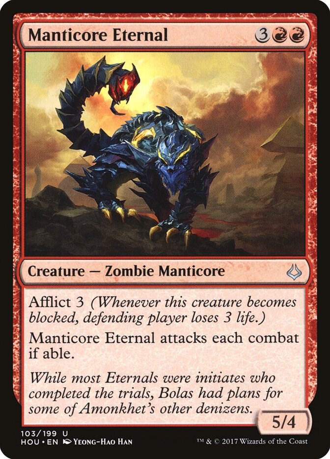Manticore Eternal 103 card from Hour of Devastation
