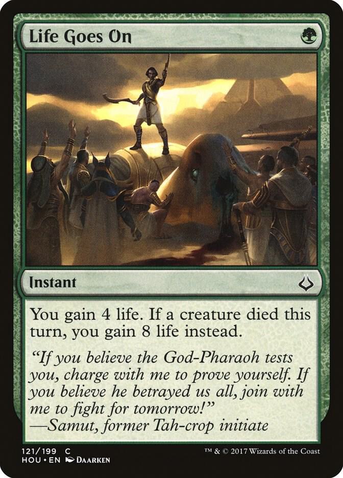 Life Goes On 121 card from Hour of Devastation