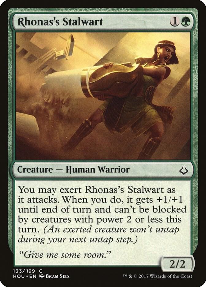 Rhonas's Stalwart 133 card from Hour of Devastation