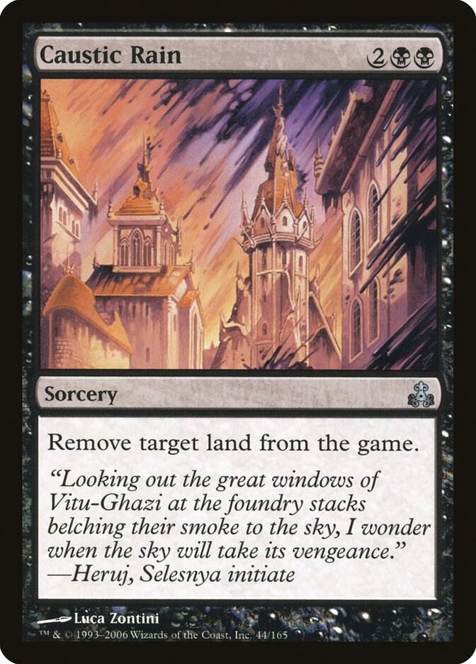 Caustic Rain 44 card from Guildpact