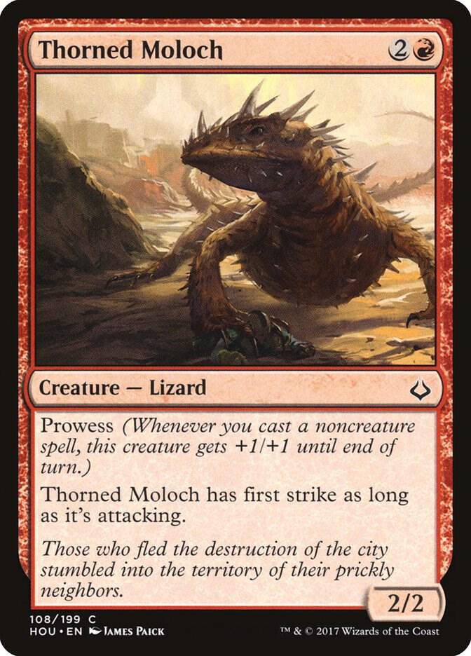 Thorned Moloch 108 card from Hour of Devastation
