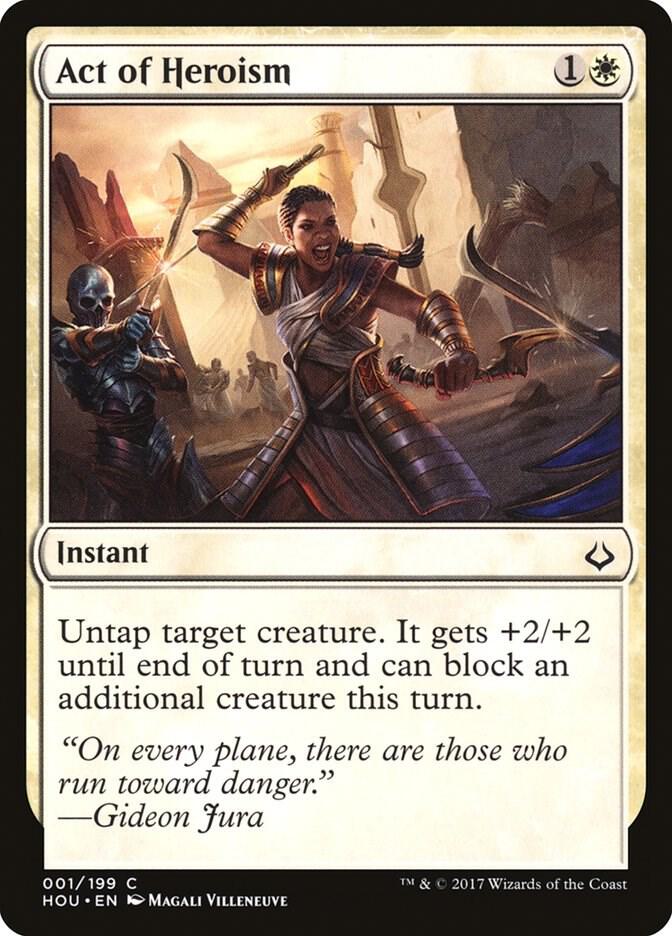 Act of Heroism 1 card from Hour of Devastation
