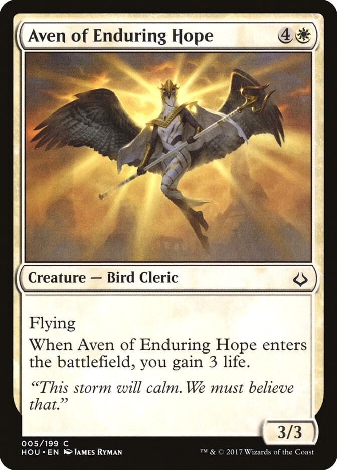 Aven of Enduring Hope 5 card from Hour of Devastation