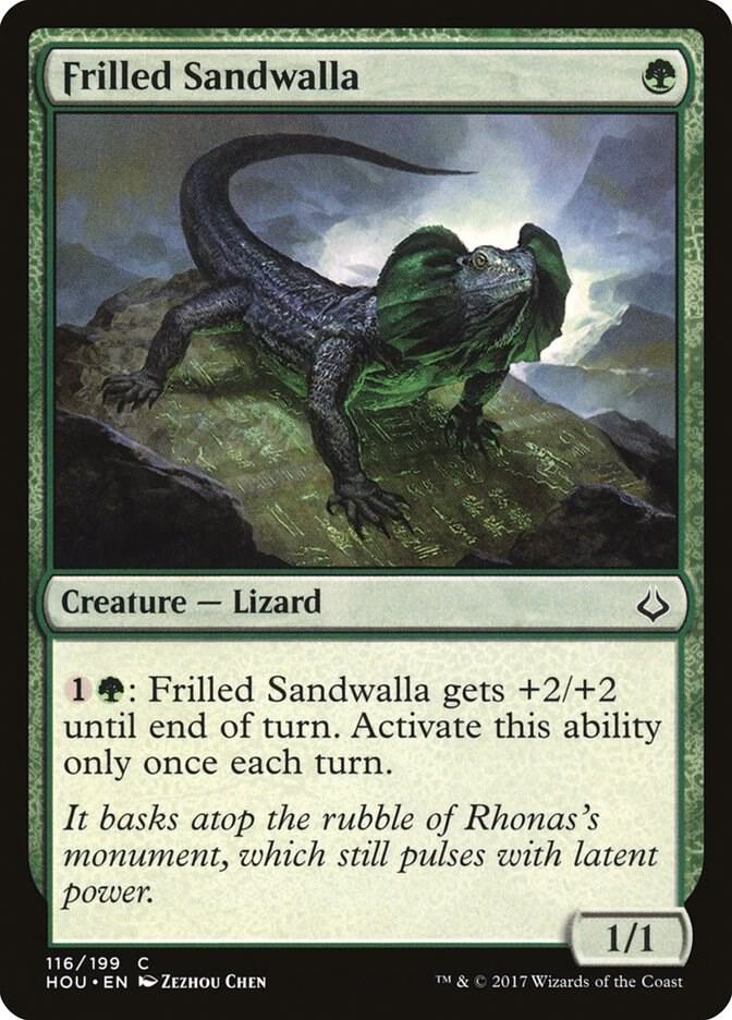 Frilled Sandwalla 116 card from Hour of Devastation