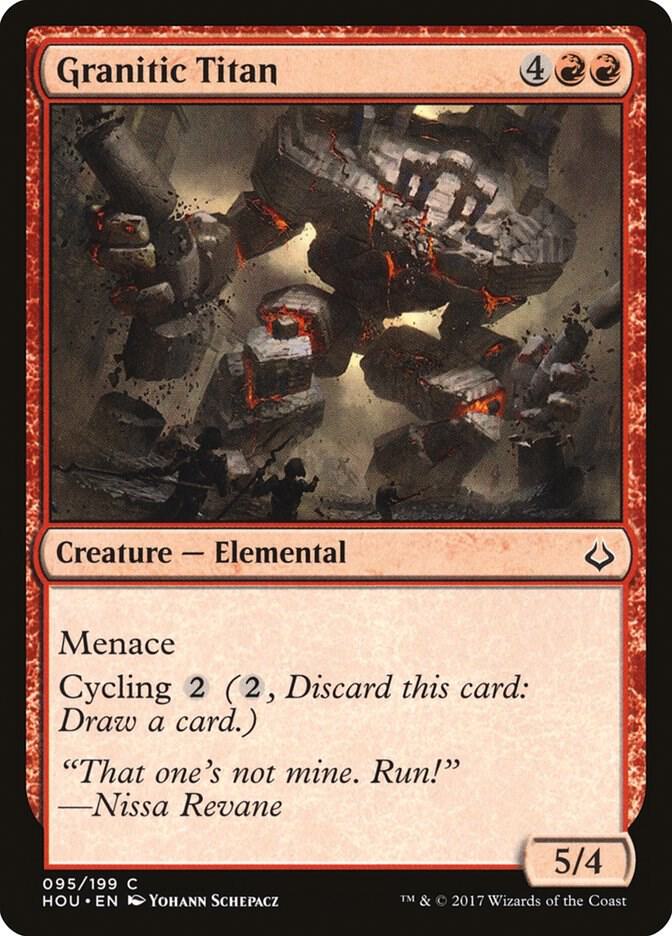 Granitic Titan 95 card from Hour of Devastation
