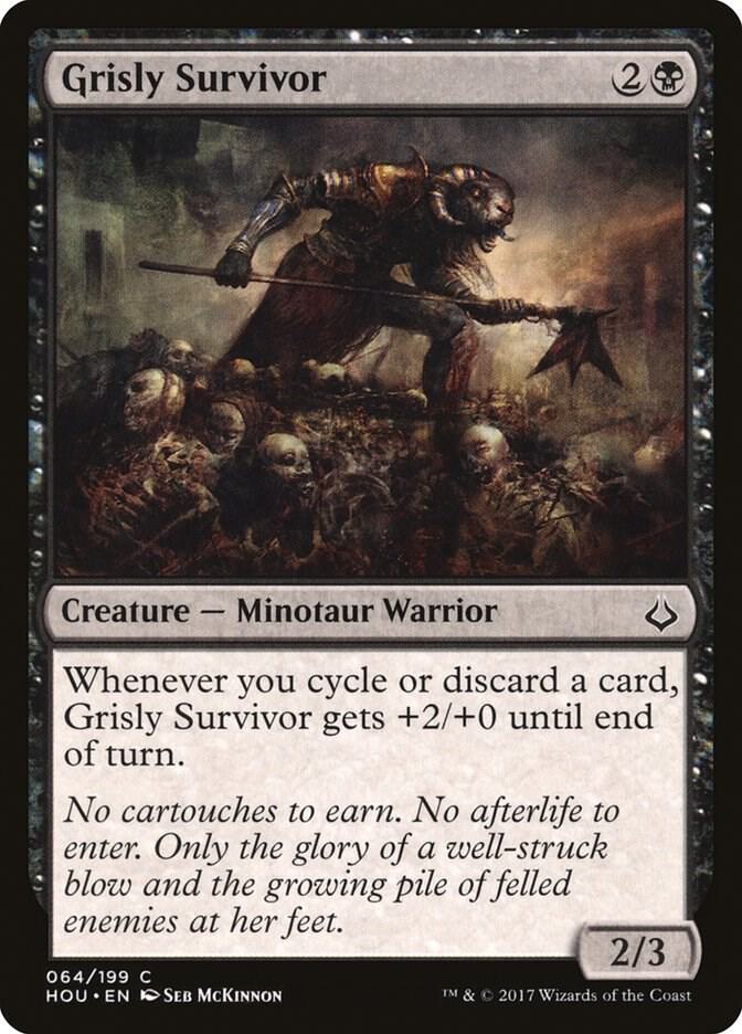 Grisly Survivor 64 card from Hour of Devastation