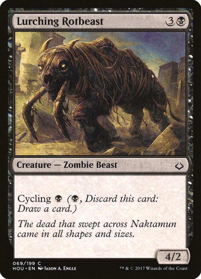 Lurching Rotbeast 69 card from Hour of Devastation
