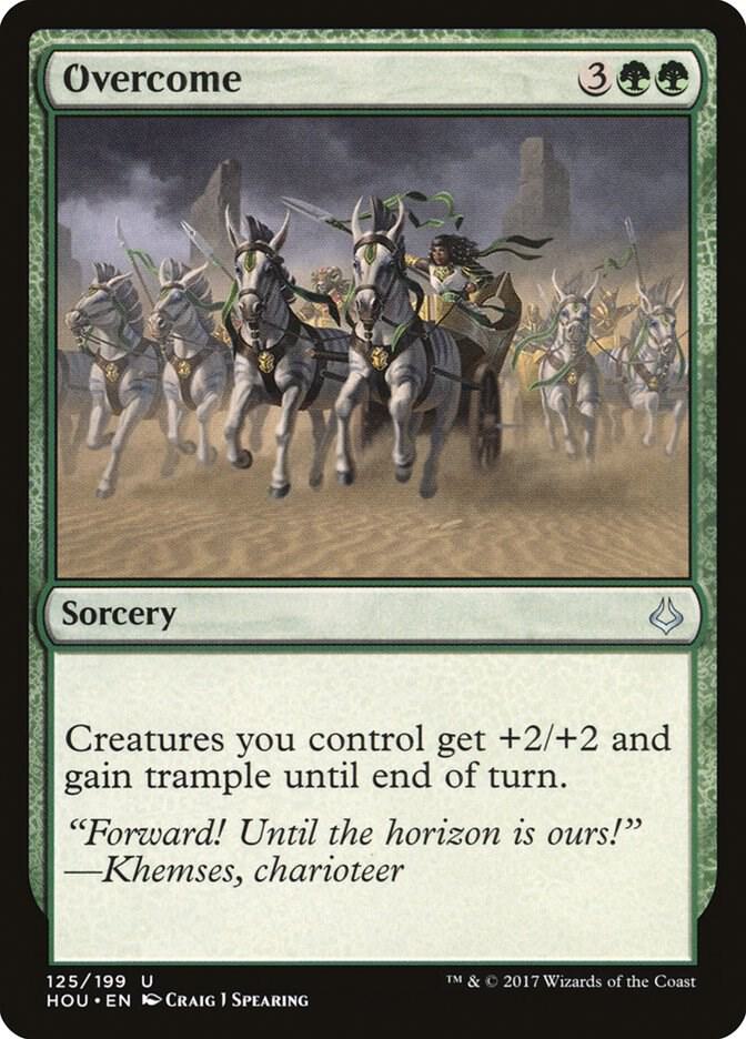 Overcome 125 card from Hour of Devastation