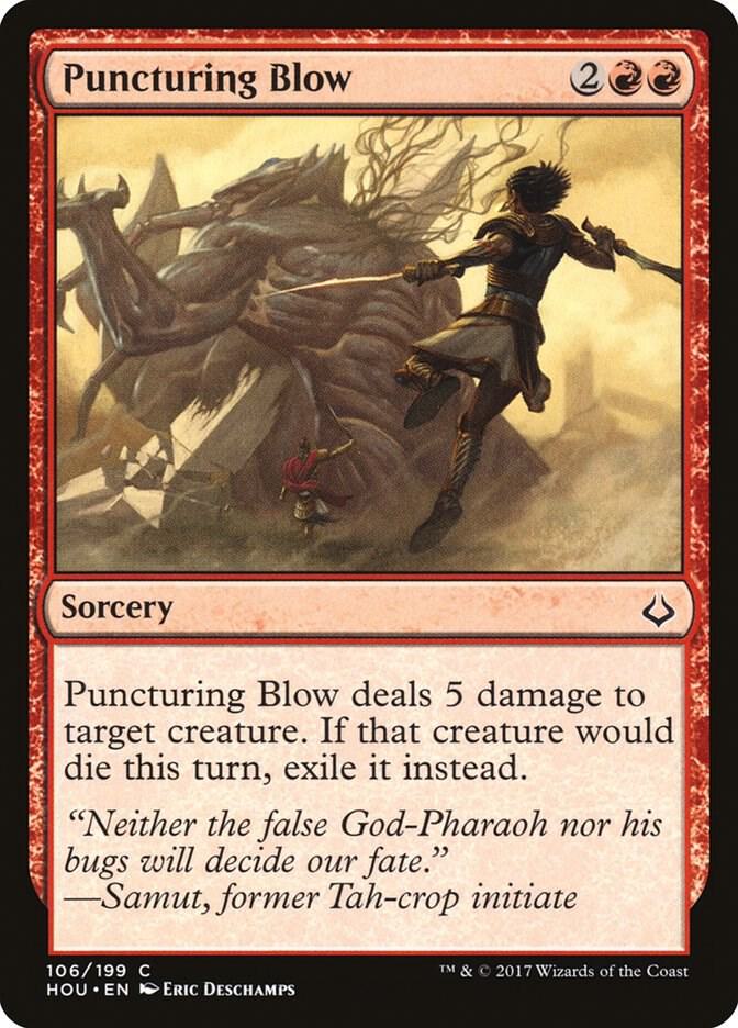 Puncturing Blow 106 card from Hour of Devastation