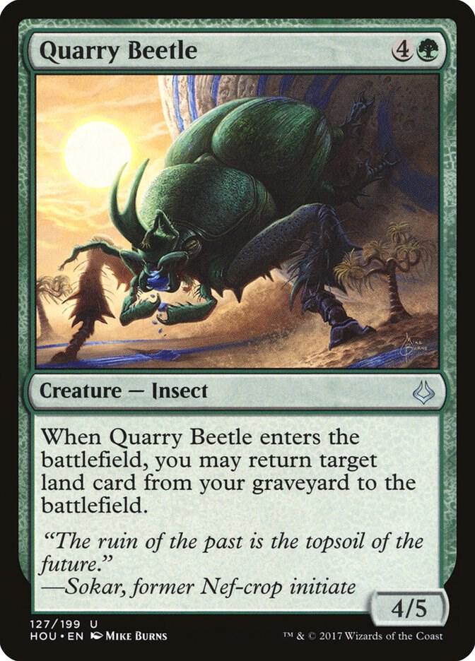 Quarry Beetle 127 card from Hour of Devastation