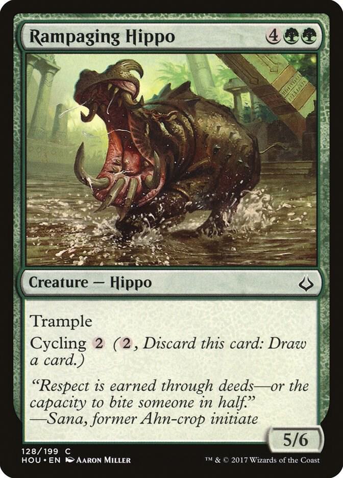Rampaging Hippo 128 card from Hour of Devastation