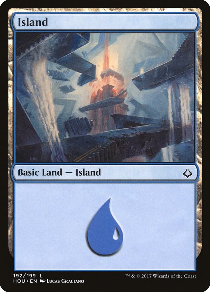 Island 192 card from Hour of Devastation
