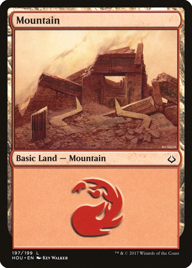 Mountain 197 card from Hour of Devastation