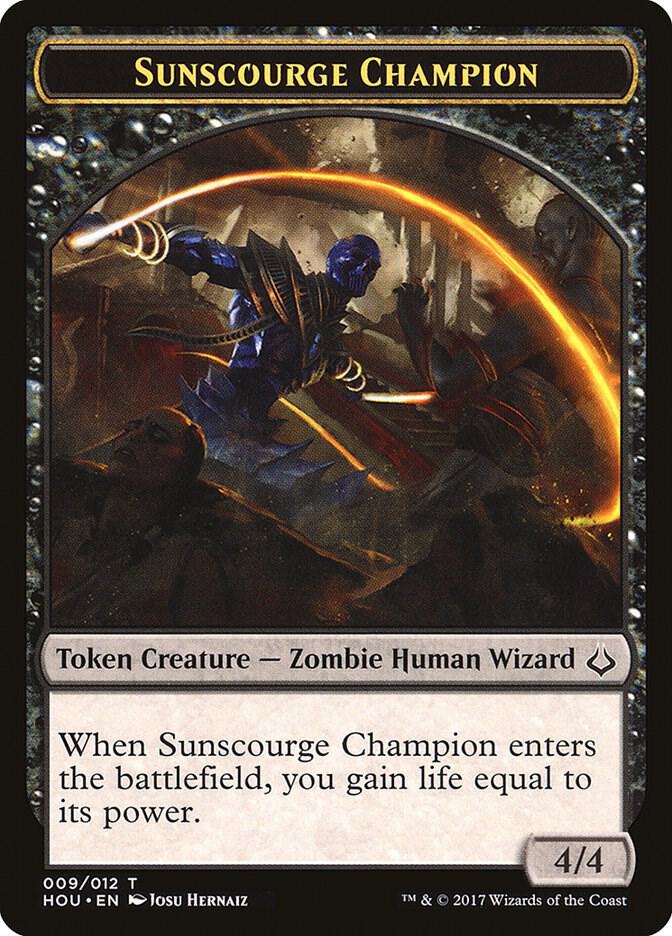 Sunscourge Champion Token 9 card from Hour of Devastation