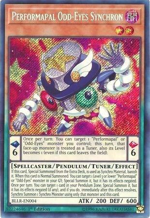 Performapal Odd-Eyes Synchron BLLR-EN004 card from Battles of Legend: Light's Revenge
