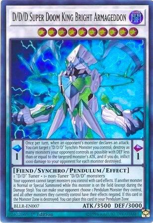 D/D/D Super Doom King Bright Armageddon BLLR-EN007 card from Battles of Legend: Light's Revenge