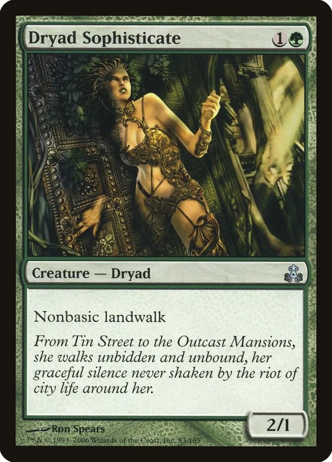 Dryad Sophisticate 83 card from Guildpact