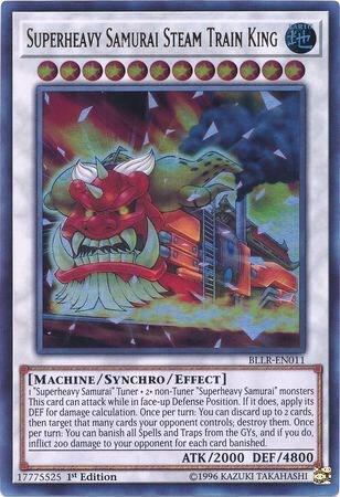 Superheavy Samurai Steam Train King BLLR-EN011 card from Battles of Legend: Light's Revenge