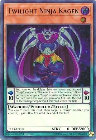 Twilight Ninja Kagen BLLR-EN017 card from Battles of Legend: Light's Revenge