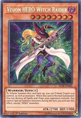 Vision HERO Witch Raider BLLR-EN026 card from Battles of Legend: Light's Revenge