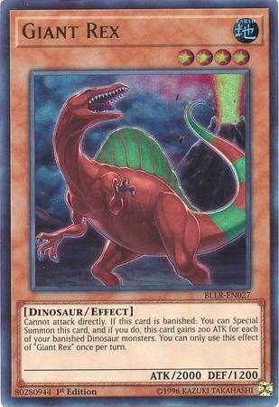 Giant Rex BLLR-EN027 card from Battles of Legend: Light's Revenge